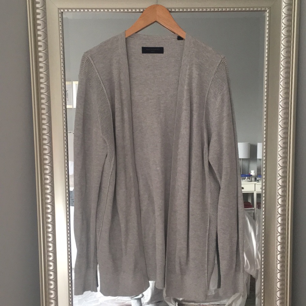 All Saints Gray Cardigan